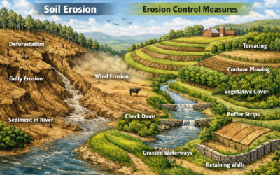 ಮಣ್ಣಿನ ಸವೆತ ಹಾಗೂ ನಿಯಂತ್ರಣ ಕ್ರಮಗಳು
