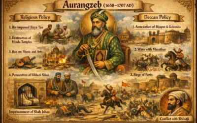 ಔರಂಗಜೇಬ್ (ಕ್ರಿ.ಶ. 1658-1707) ಧಾರ್ಮಿಕ ನೀತಿ ಮತ್ತು ದಖ್ಖನ್ ನೀತಿ
