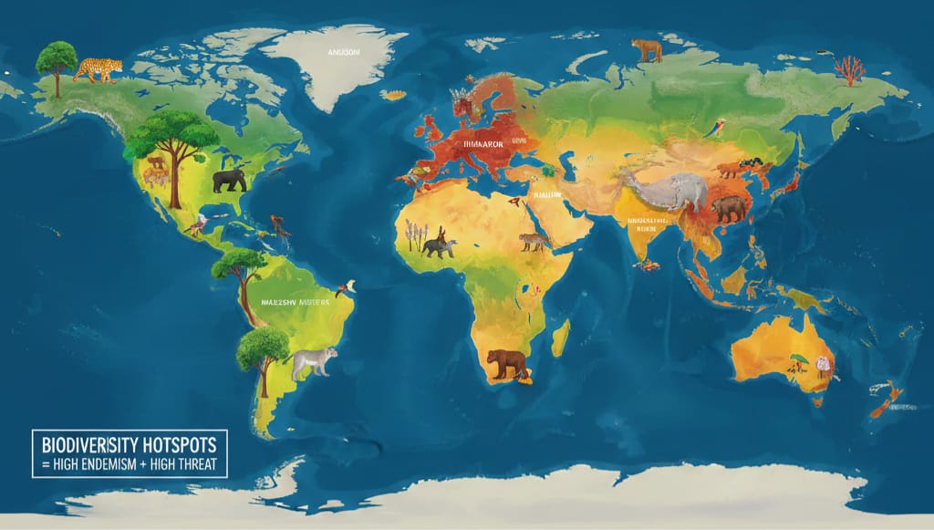 ಜಾಗತಿಕ ಜೀವ ವೈವಿಧ್ಯದ ಹಾಟ್‌ಸ್ಪಾಟ್‌ಗಳು